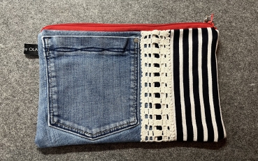 Kosmetiktasche   (rot , rot -Anker-Art. 022)